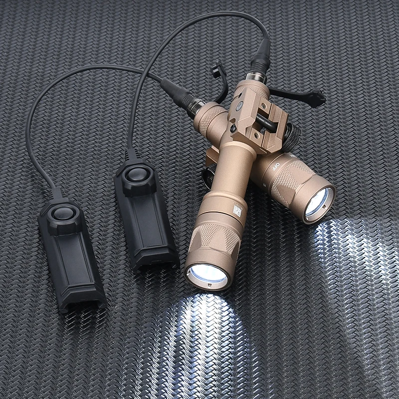 Wadsn linterna estroboscópica M600W M300W Surefir Scout Light Tatical Hunting Weapon Spotlight interruptor de doble función Fit 20mm Picatinny - imagen 4