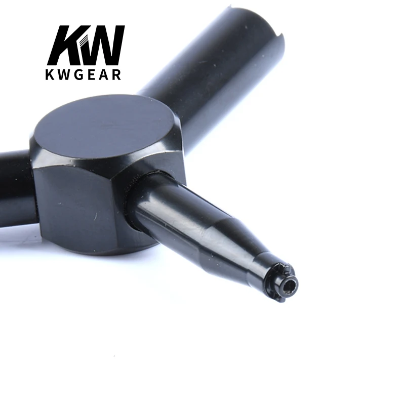 Llave de válvula de Gas de caza al aire libre, herramienta de carga de revista de Triple fuerza del ejército de acero para GBB AEG KSC WA Airsoft Gun Shooting Glock 17 19 - imagen 3