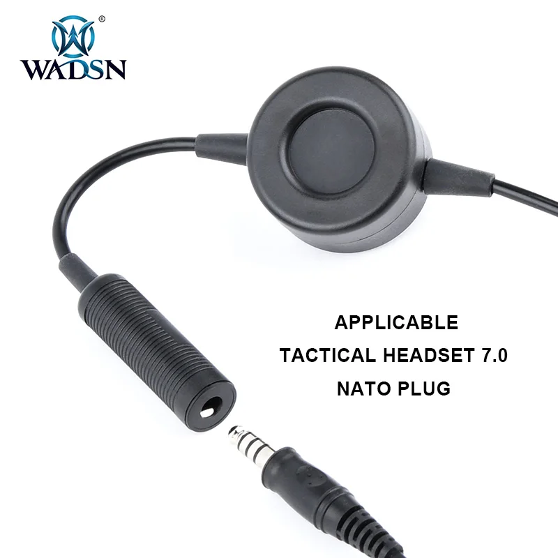TCI táctico PTT botón pulsar para hablar walkie-talkie Versión Civil auricular estándar para Kenwood ICOM Motorola MILAND Yaesu enchufe - imagen 4
