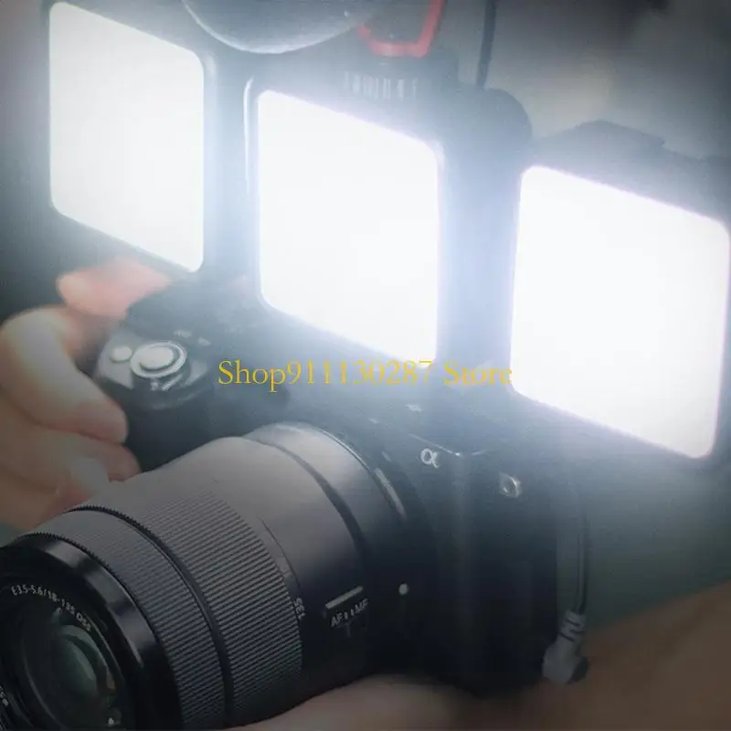 J1HC 3000mAh luz LED portátil para vídeo cámara fotografía portátil 3000K-6000K fría para cámara DSLR videocámara Vlog - imagen 2