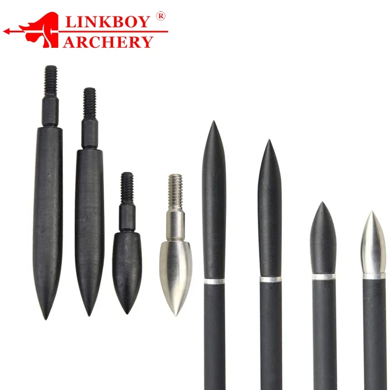30 Uds Linkboy puntas anchas de tiro con arco 100-350 puntas de campo de flecha de grano puntas de flecha atornilladas práctica de objetivo arco compuesto caza - imagen 5