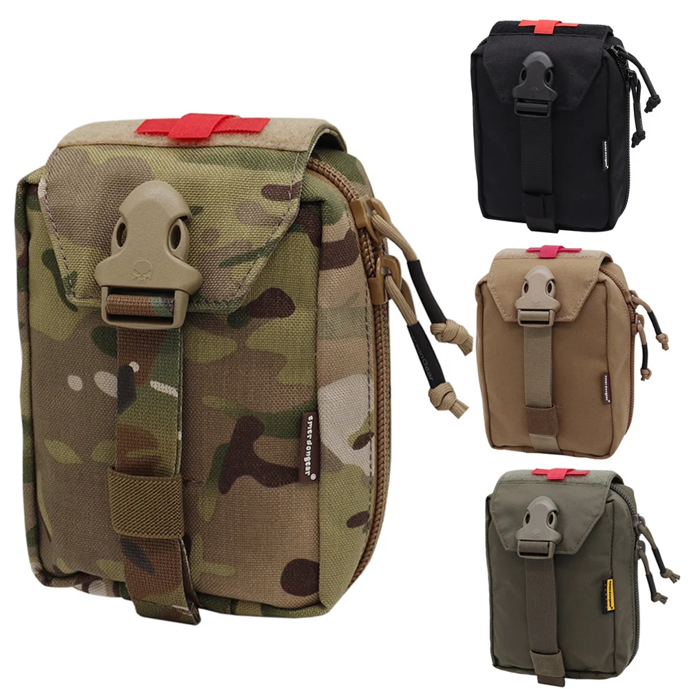 Emersongear-Kit de primeros auxilios táctico MOLLE, bolsa de transporte médico EMT IFAK, bolsa de supervivencia con cremallera, bolsa de herramientas Multicam Molle