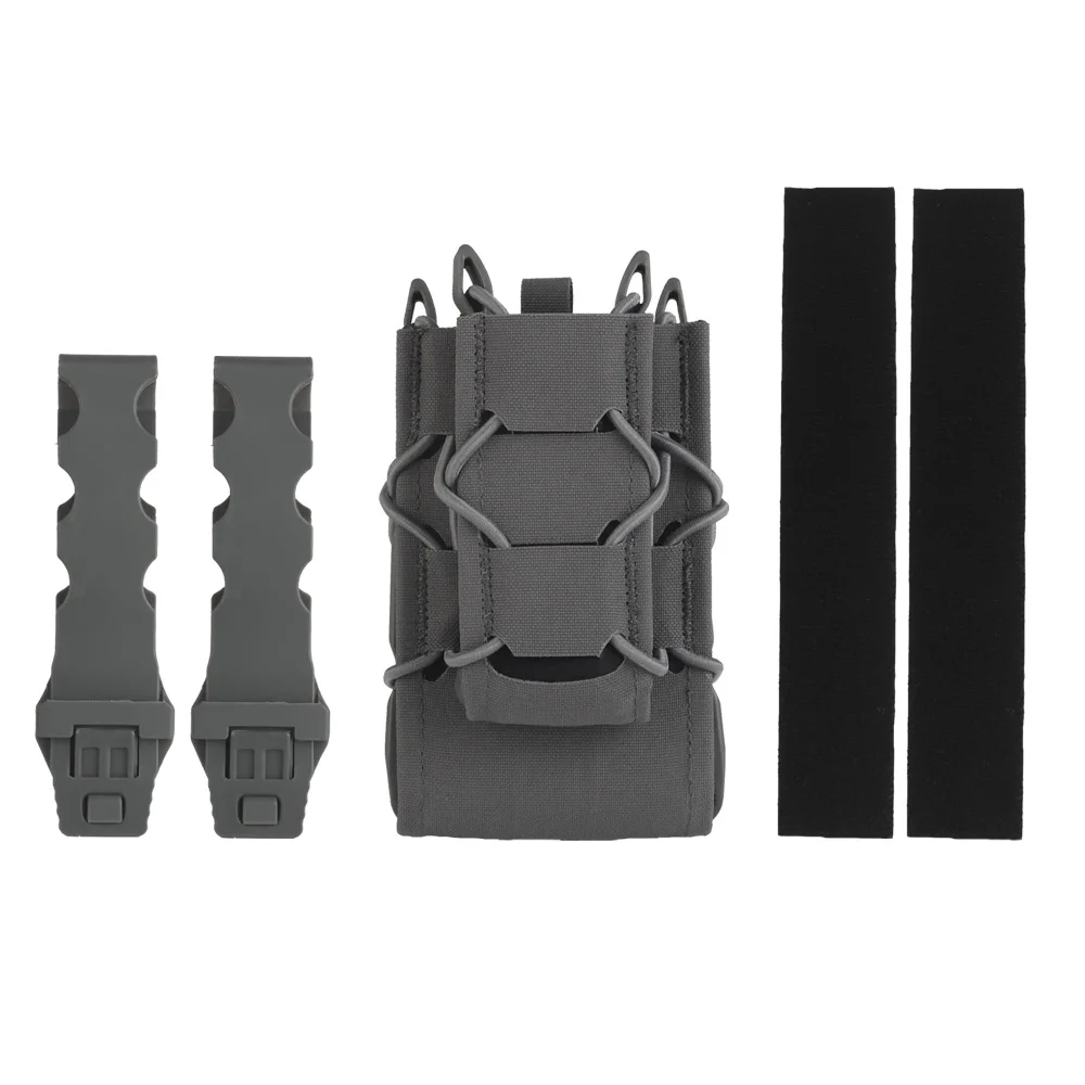 Tiger V2 conjunto combinado de bolsa para revistas Molle gancho-bucle Mag Carrier Pisol 9mm.40S & W.45ACP.357 Rifle AR M4 funda para revistas Airsoft - imagen 2