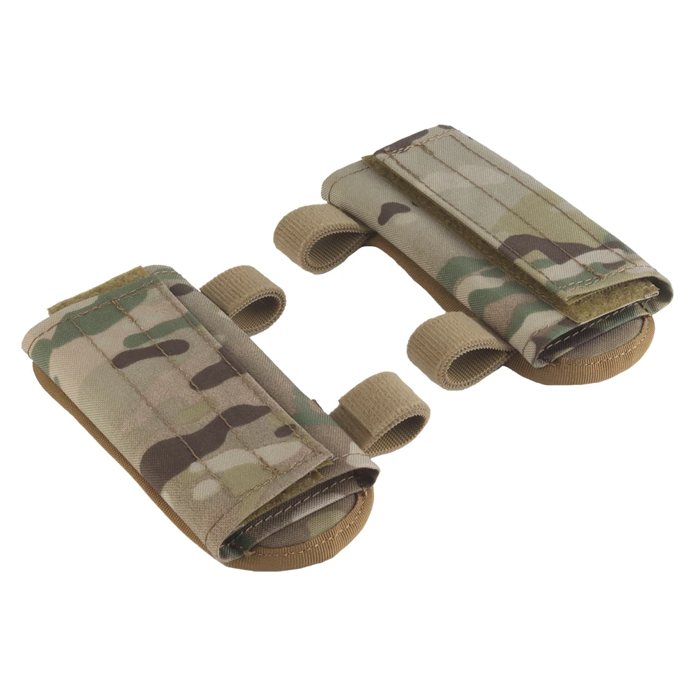 Chaleco táctico con correa para hombro, cojín cómodo, camuflaje acolchado de malla para chalecos de caza SPC JPC1.0/2,0/3,0, portador de placa, 2 uds. - imagen 2