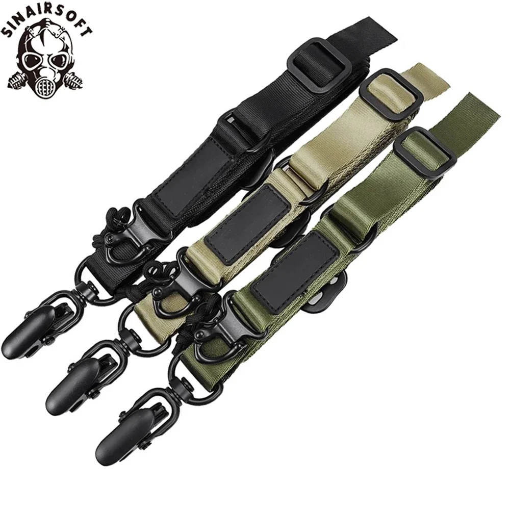 Eslinga táctica para Rifle de misión MS2, cuerda ajustable de doble punto, correa de seguridad para pistola, cordón multifunción CS