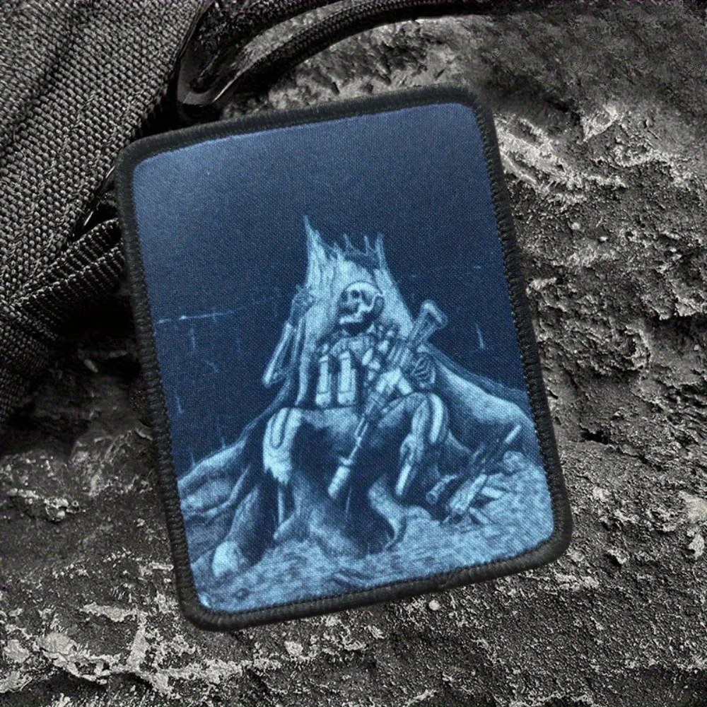 Parche táctico "Echo of the War", parches de gancho y bucle impresos, insignia de moral militar, apliques, brazalete, pegatinas para mochila - imagen 2