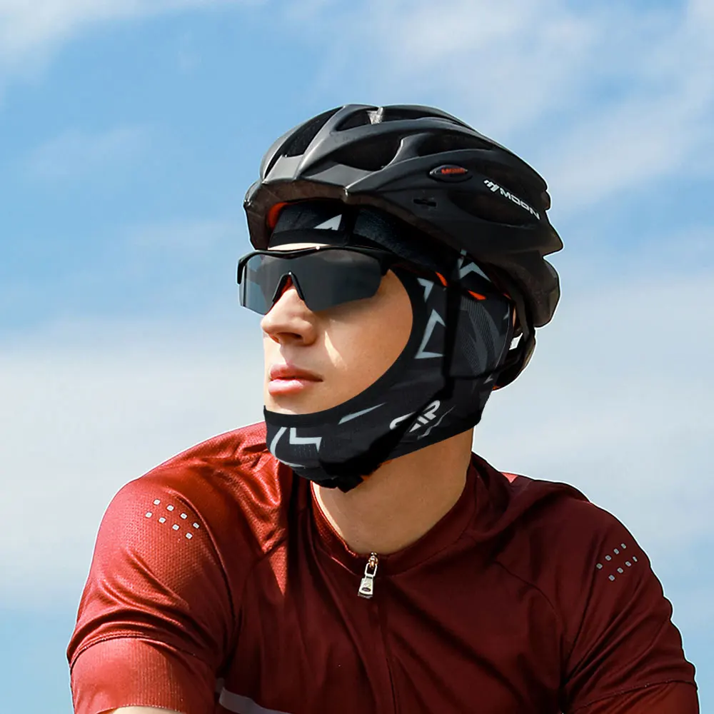 Pasamontañas transpirable de verano, protección solar, casco para bicicleta, senderismo, máscara facial completa al aire libre, capucha de secado rápido, gorro con forro para casco - imagen 2