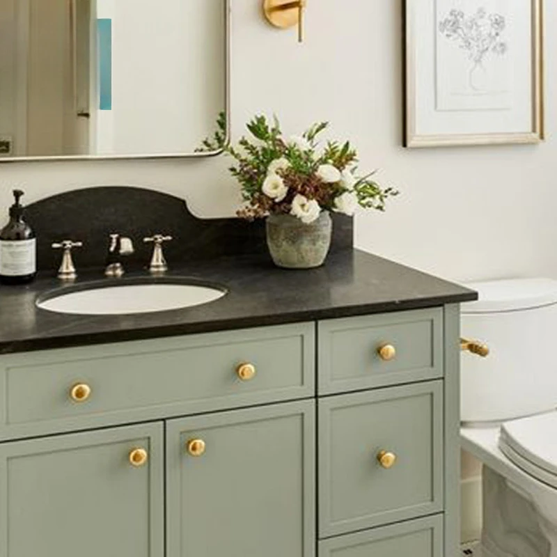 Mueble de baño de estilo americano, piso de madera maciza de roble, lavabo de baño personalizado, lavabo, combinación de mueble, minimalista - imagen 2