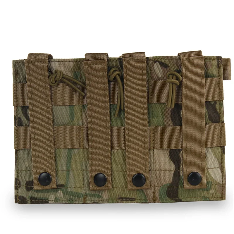 ERQYGRA-Bolsa de almacenamiento táctica Triple, funda de sistema Molle, accesorios de caza para revistas, Paintball, tiro al aire libre, portátil - imagen 3
