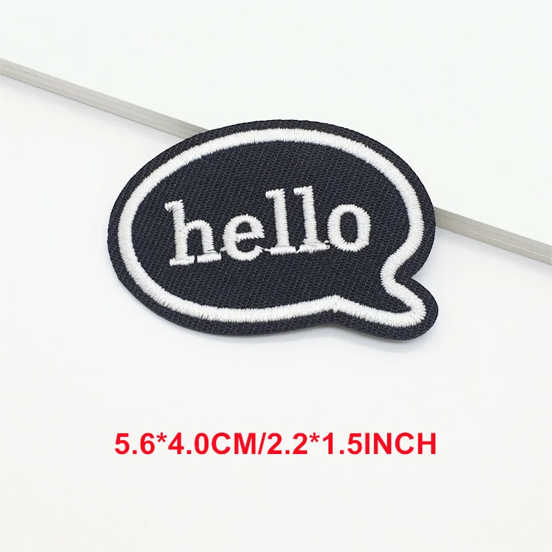 Parche de ropa con letras Punk en blanco y negro, pegatinas bordadas de dígitos para planchar, apliques de insignia DIY para chaqueta de ropa, 10 piezas por lote - imagen 5