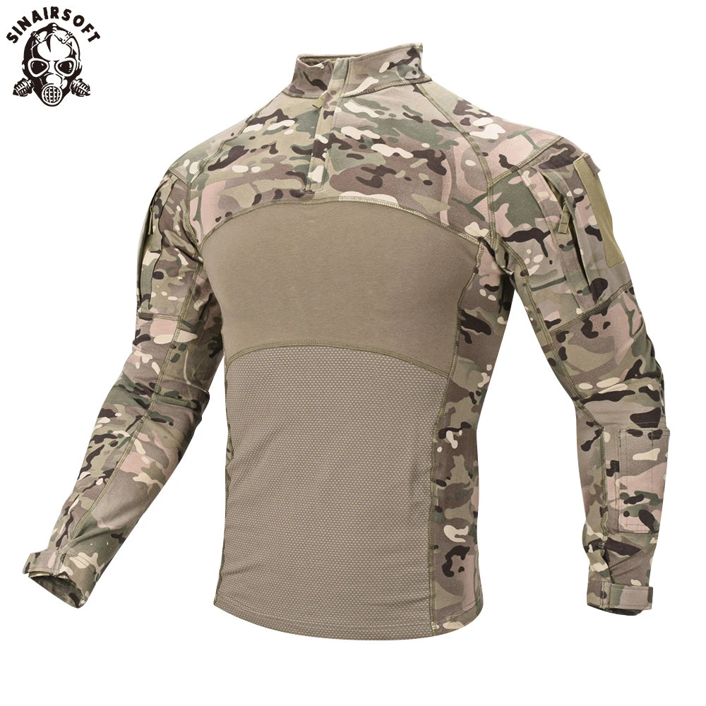 Camisas de combate para hombres, ropa táctica probada, uniforme militar de camuflaje, traje del ejército de caza Airsoft, ropa de trabajo transpirable, nuevo - imagen 2