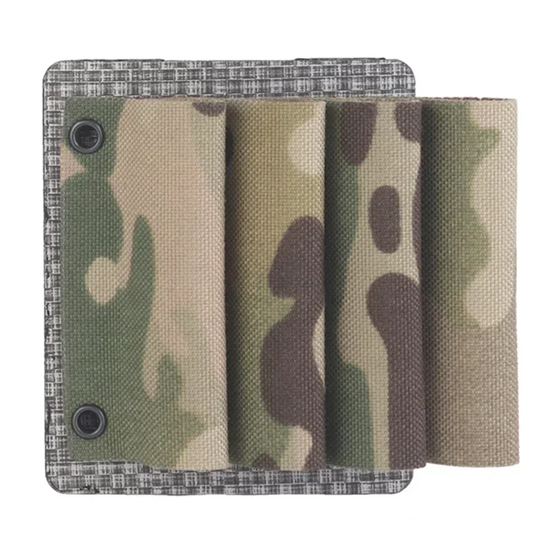 Equipo táctico Molle Glow Stick bolsa para conchas de escopeta, paquete de 4 soportes de luz Chem bolsa de almacenamiento accesorios de caza - imagen 4