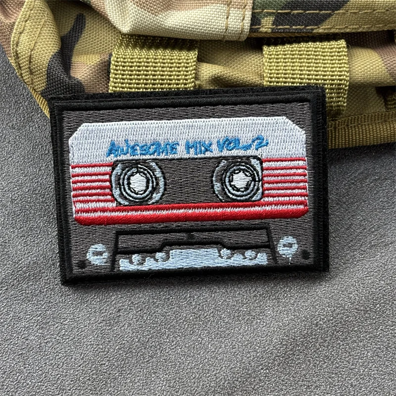 Parche bordado "Tape" para ropa, parches tácticos con gancho y bucle, pegatinas para mochila - imagen 4
