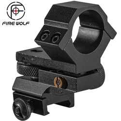 FIRE WOLF montura de alcance rifle perfil bajo ajuste viento caza
