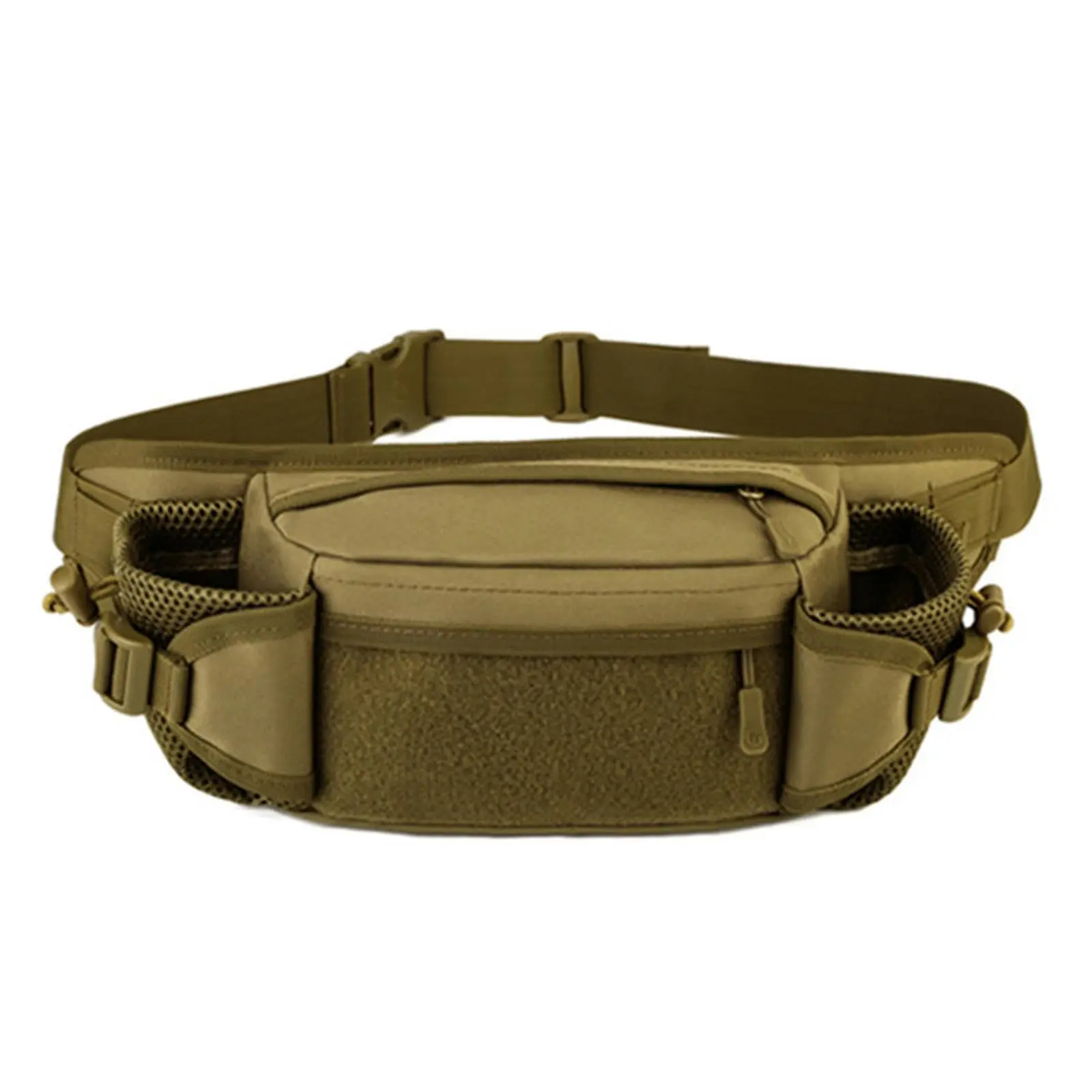 Bolsa de cintura para botella de agua para deportes al aire libre, riñonera unisex para escalada y senderismo, verde militar - imagen 5