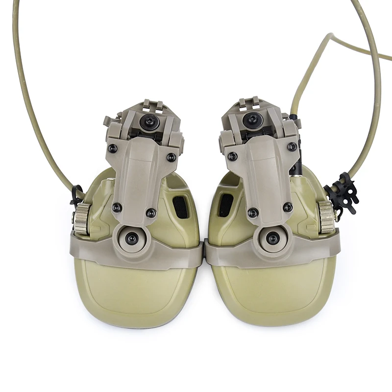 WADSN auriculares tácticos colgantes compatibles con casco y auriculares de amplificador rápido, accesorios para deportes de caza al aire libre - imagen 3