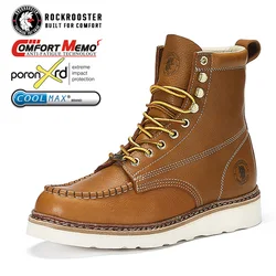 Botas tácticas ROCKROOSTER impermeables de cuero para caza y monte