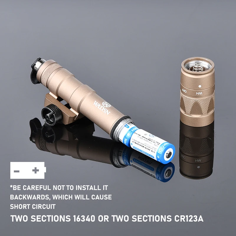 WADSN-linterna para arma táctica, luz estroboscópica, lámpara para Rifle, interruptor remoto de doble función, Airsoft M300W M600W SF - imagen 4