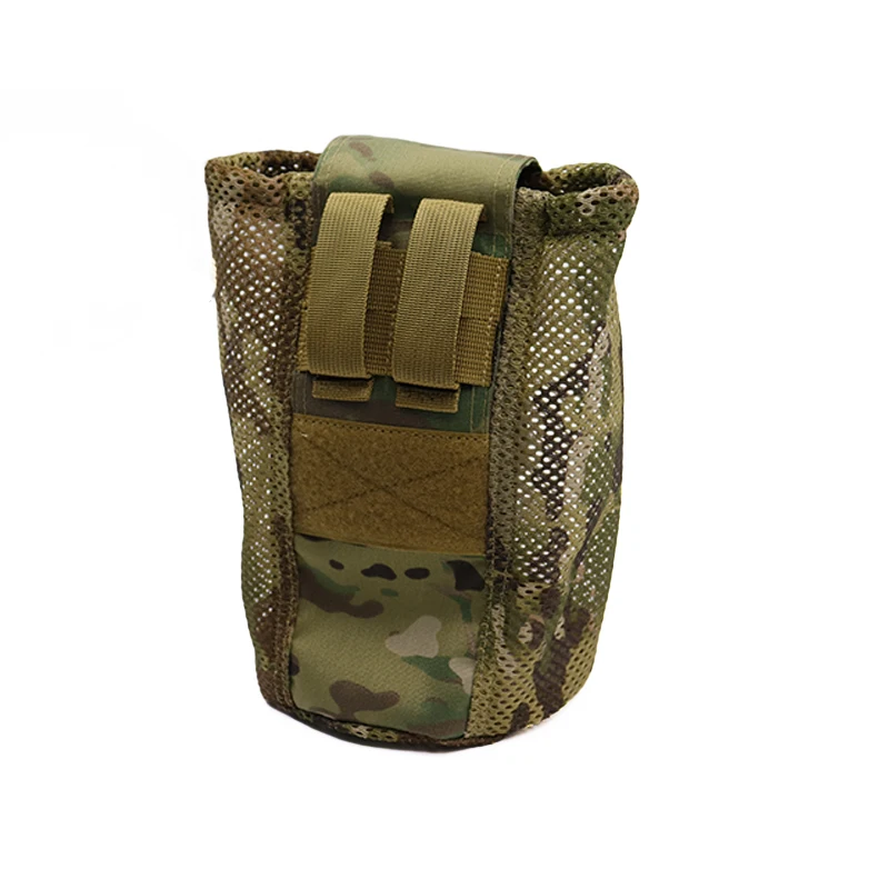 Mini bolsa enrollable ATS de malla plegable portátil para exteriores, bolsa de basura compacta Micro plegable, almacenamiento para acampar, senderismo y caza - imagen 4