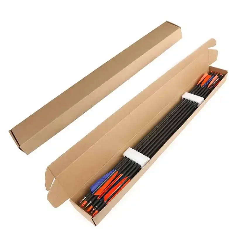 6/12 Uds flecha columna vertebral 500 flecha de carbono mezclado flecha de tiro con arco 4 pulgadas pluma de ala izquierda para arco caza objetivo práctica tiro - imagen 5