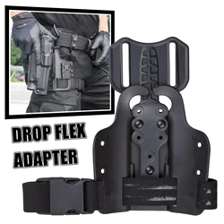 Adaptador Drop Flex con plataforma de pierna de una sola correa para funda de pistola, Panel de pierna ajustable de bloqueo rápido, sistema de bloqueo rápido Qls