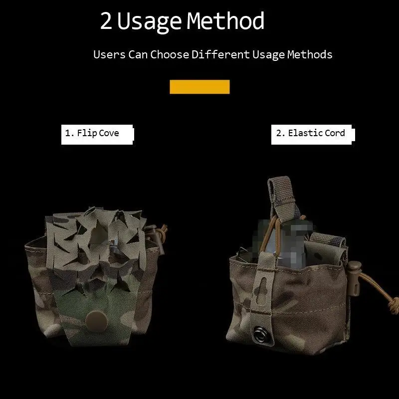 Bolsa de granada SPUD, bolsa de almacenamiento multifuncional táctica, accesorio Molle, cordón elástico, accesorios de caza - imagen 3