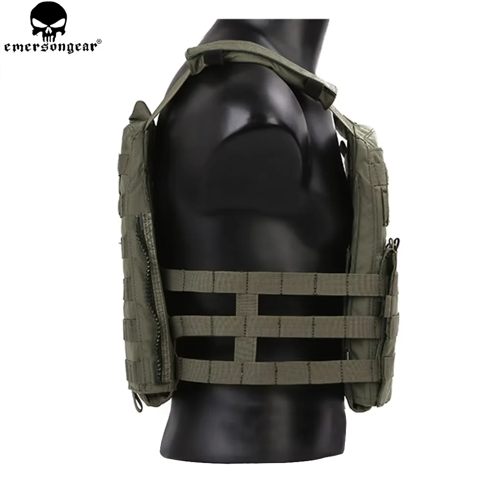 EMERSONGEAR chaleco AVS ligero Airsoft combate Paintball caza al aire libre Molle chaleco portador de placa chaleco negro multicamuflaje EM7398 - imagen 4