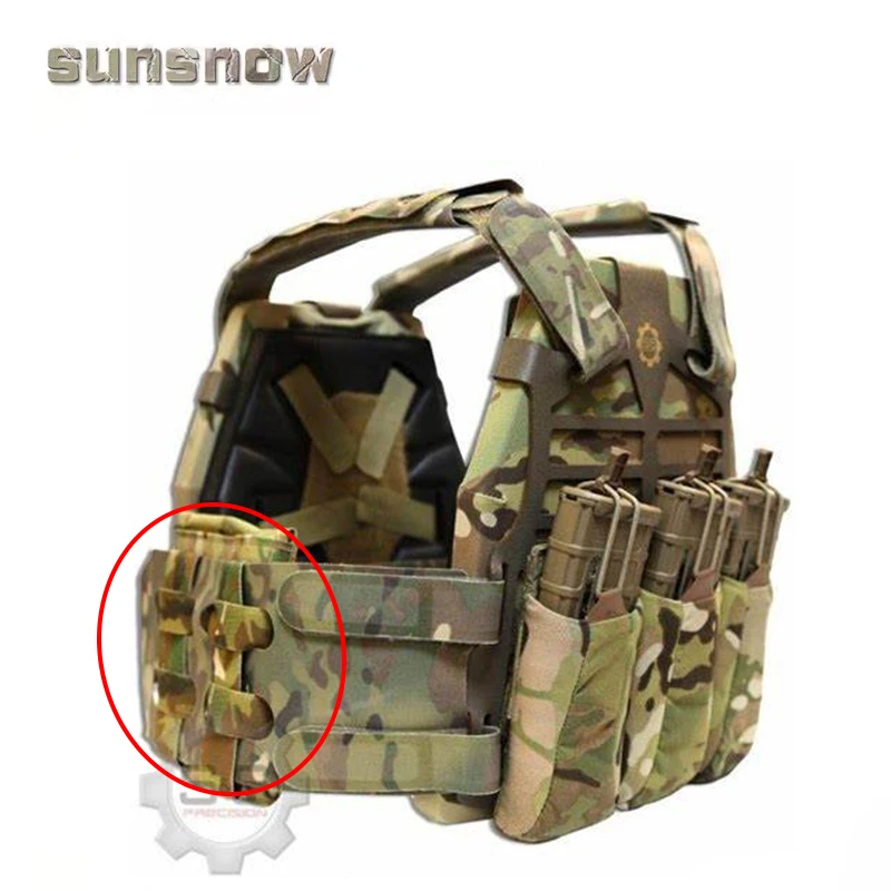 Bolsa de placa lateral táctica con forro de EVA para portador de placa SS, accesorio de equipo táctico ligero ajustable, 1 par - imagen 4