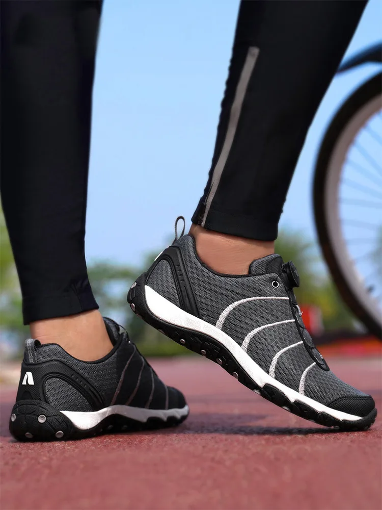 Auupgo Zapatillas de ciclismo Zapatillas deportivas para hombre Zapatos de senderismo de malla transpirable de secado rápido zapatos de Trekking para mujer Zapatillas - imagen 5