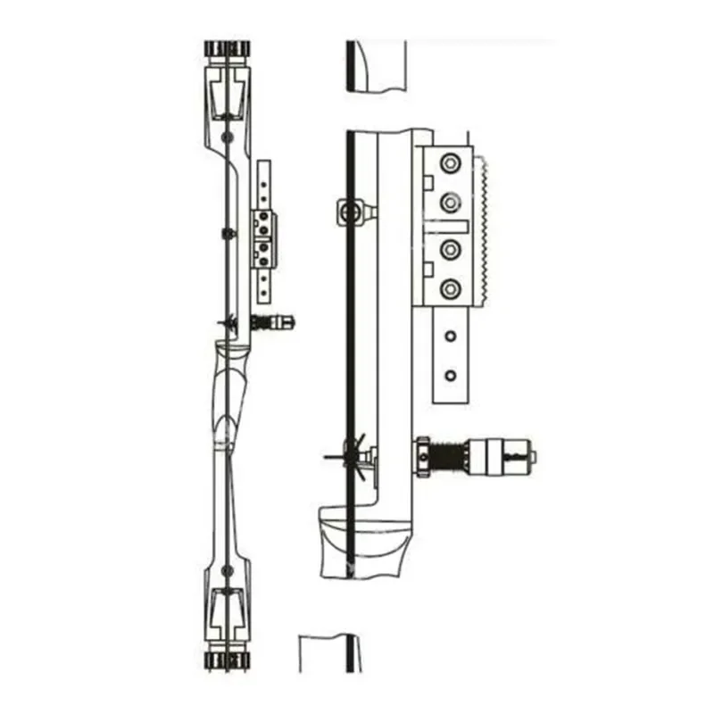 4 Uds arco recurvo línea central extremidades de arco ajustables módulo de línea central Detector de calibración arco largo herramienta de tiro con arco - imagen 2