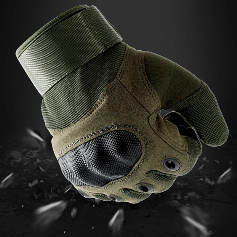 Guantes tácticos Airsoft para hombre, manoplas de nailon para pantalla táctil, para exteriores, Camping, escalada, senderismo y caza - imagen 5