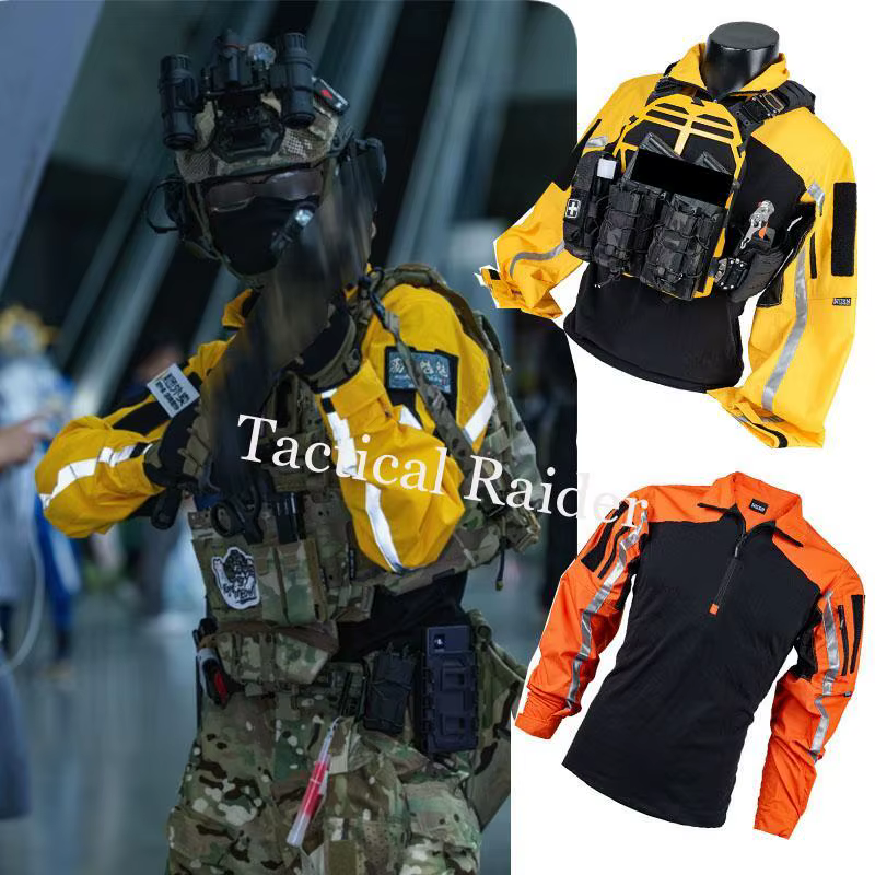Uniforme instructor reflectante naranja amarillo – Alta visibilidad rescate - imagen 5