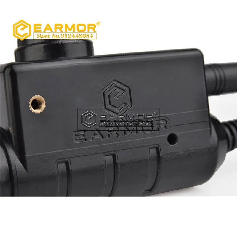 EARMOR M52 PTT adaptador Airsoft auriculares tácticos PTT Kenwood Midland extender la combinación de botones de línea de dedo - imagen 4