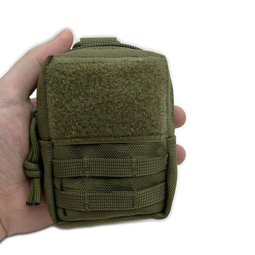 Mini bolsa táctica MOLLE, utilidad compacta, batería EDC, funda para cigarrillos, bolsas de cintura con ranura para tarjetas para caza, senderismo, correr y acampar - imagen 5