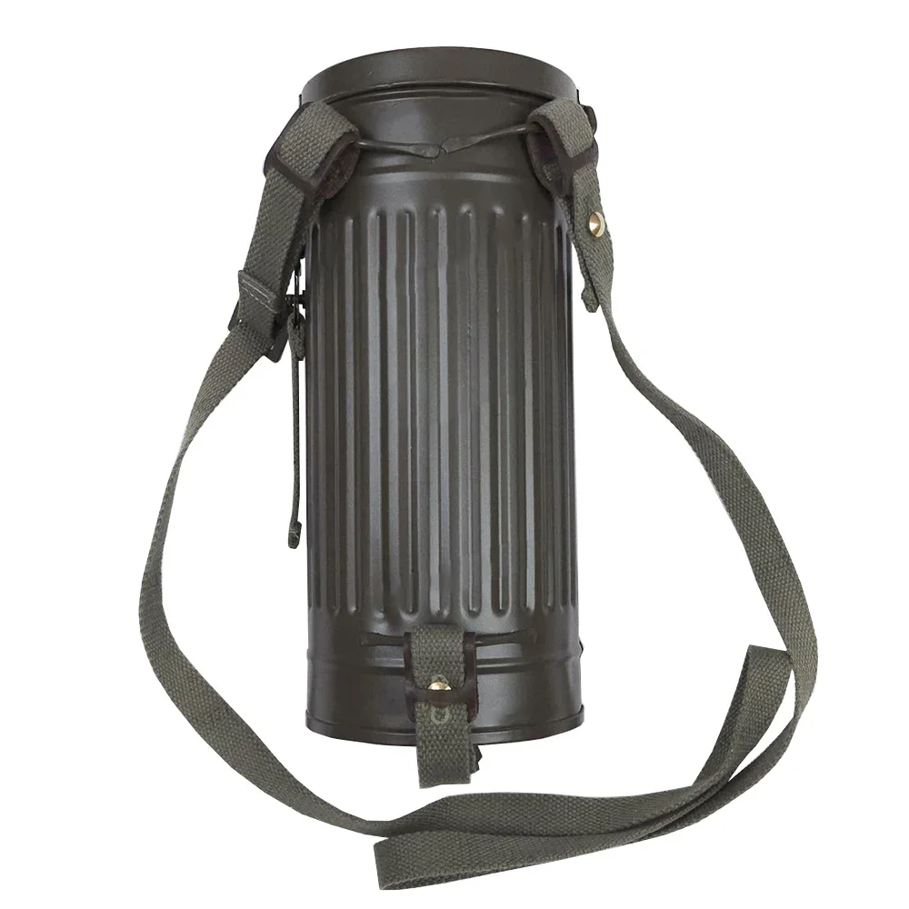 Bolsa de máscara de Gas alemana de la Segunda Guerra Mundial, equipo de soldados, bolsa de equipo combinado, bolsa de máscara de Gas alemana equipada con combinación de cuero - imagen 4