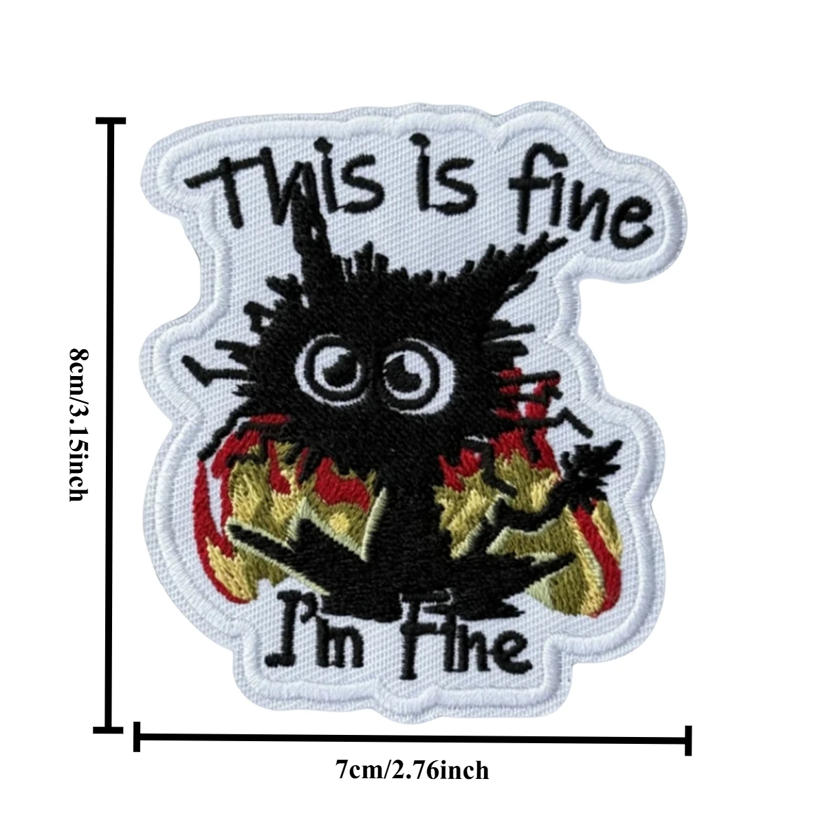 Parche táctico esto es fino, parches bordados con gancho y bucle de gato divertido, insignia de moral, brazalete del ejército militar, pegatinas para mochila - imagen 3