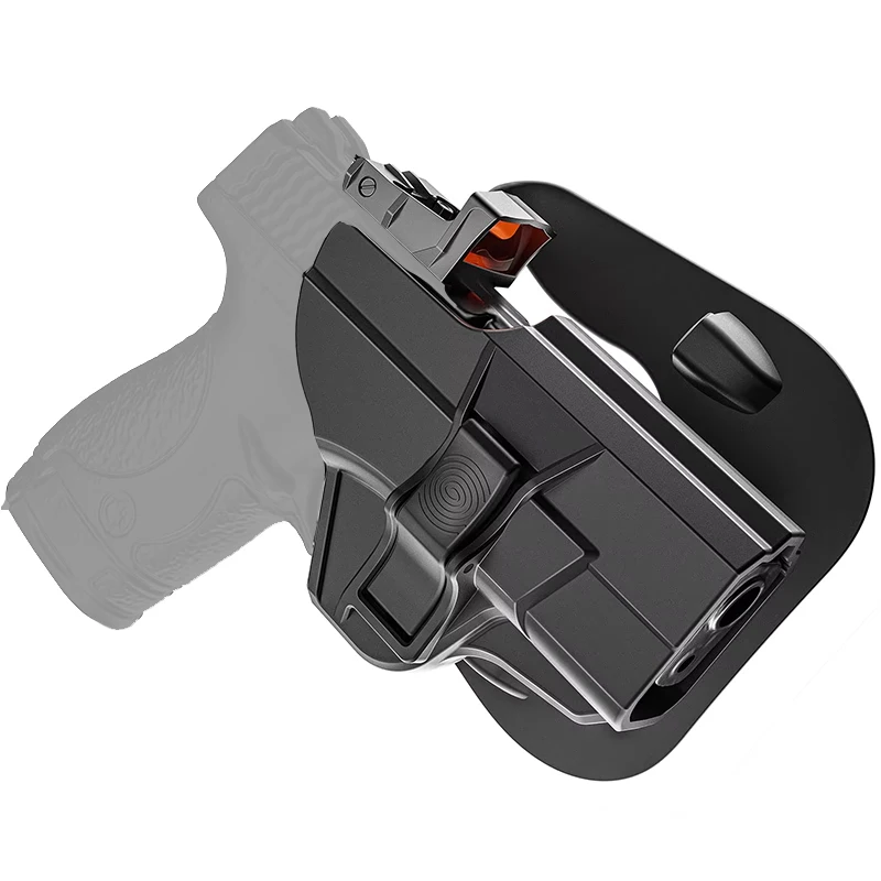 Funda OWB para escudo S&W M&P de 9mm, funda de liberación de dedo para Smith y Wesson MP 2,0 Shield 9mm/.40 3,1 pulgadas barril, mano derecha