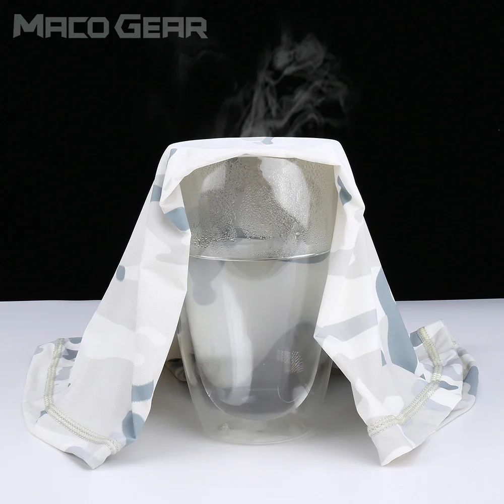 Pañuelo táctico transpirable para hombre, cubierta de polaina para el cuello, militar, elástico, suave, para senderismo, ciclismo, correr, bufanda de tubo, fresco, verano - imagen 5