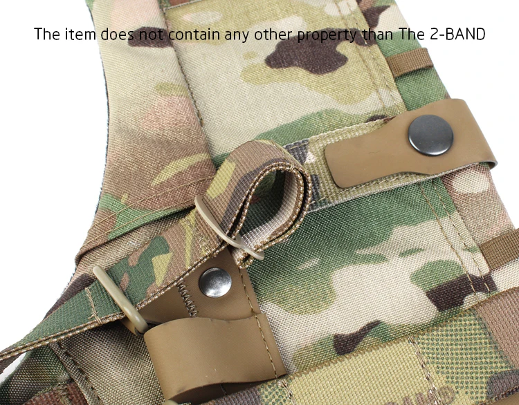 PEW TACTICAL CP STYLE AVS SET CUMMERBUND SKELETAL DE 2 bandas Airsoft - imagen 5