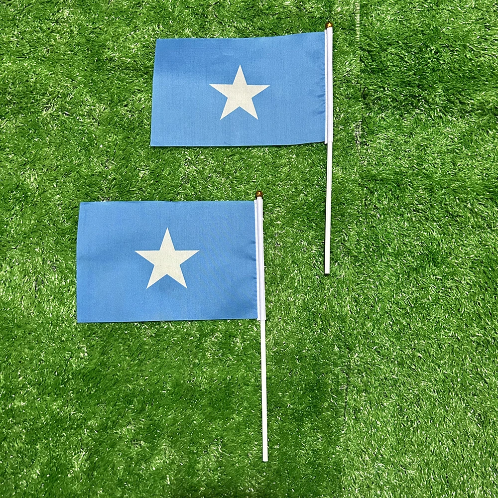 Bandera Somalia con mástil – Ondeante para exterior y decoración - imagen 2