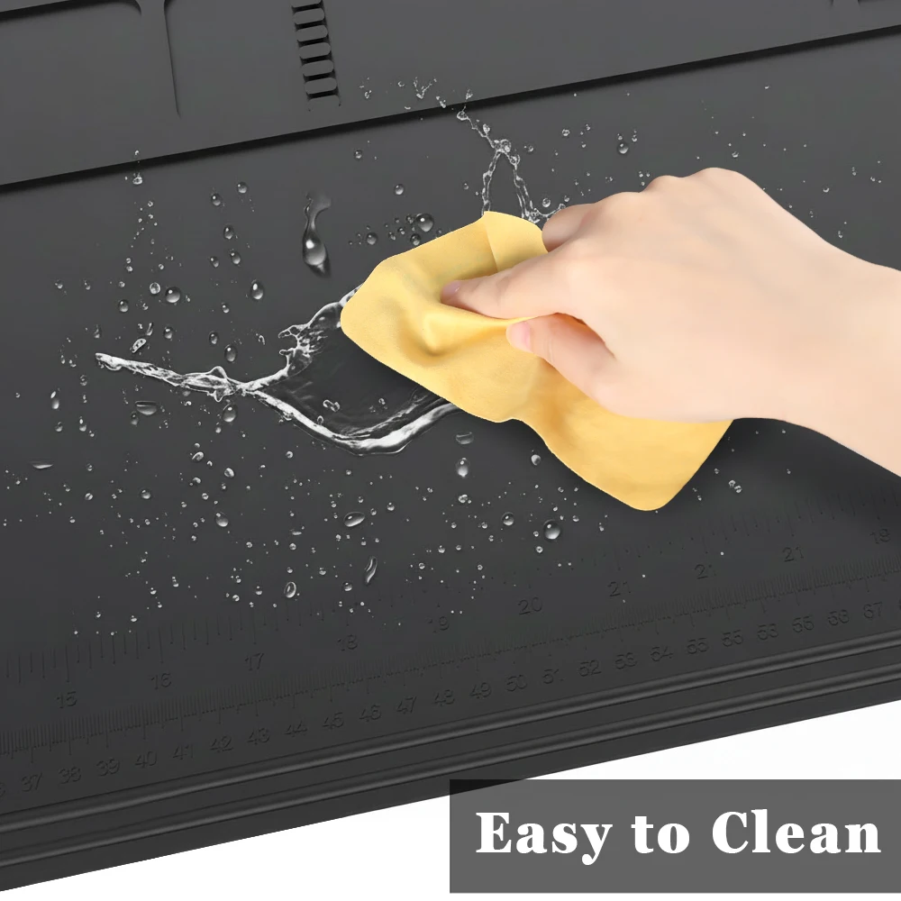 Estera de limpieza de pistola, cepillo de cuerda, almohadilla de algodón, Kit de hisopo, estera de mantenimiento de pistola con puntos magnéticos, herramienta de limpieza de estera de reparación de pistola de Rifle - imagen 4