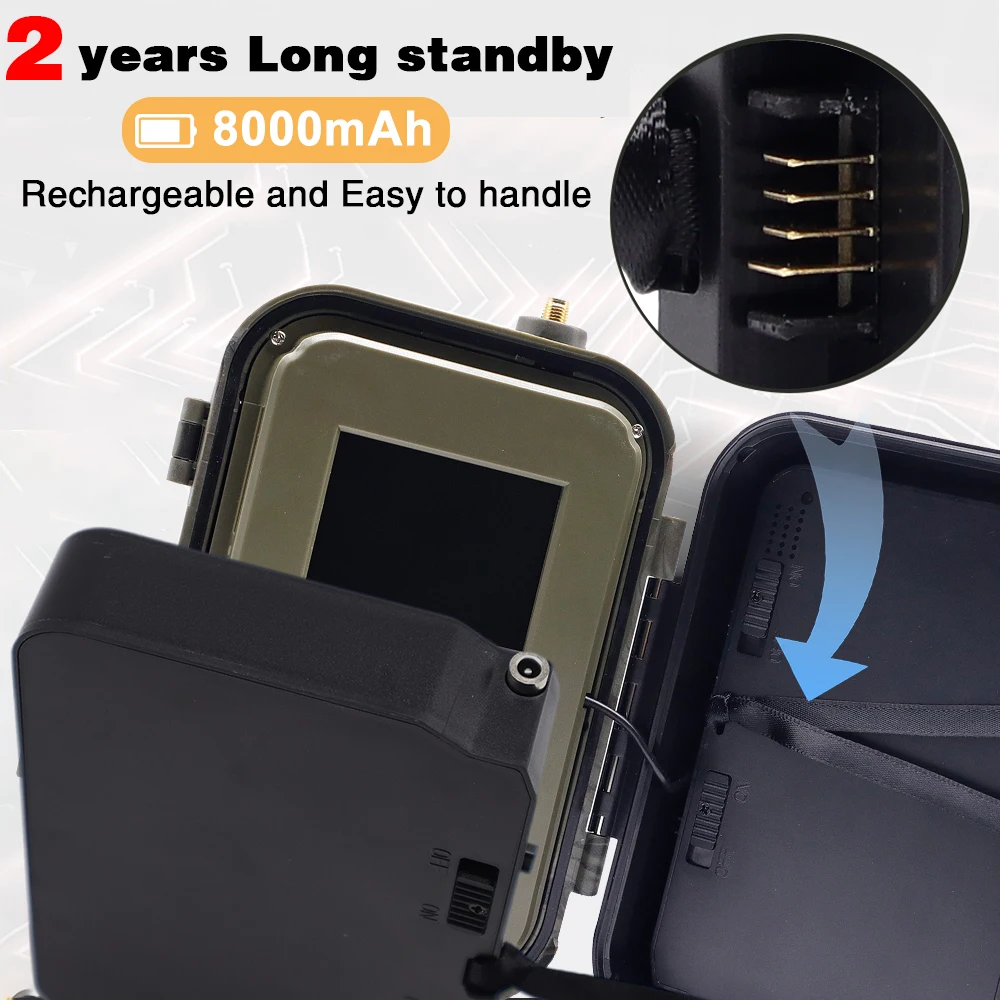 SuntekCam 4G HD espectáculo en vivo visión nocturna trampa juego Cam celular lente Dual cámara de rastreo de caza 36MP 4K Video Telecamera IP65 - imagen 2