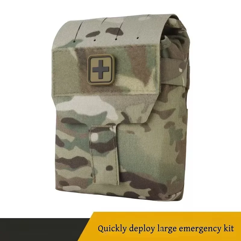 Bolsa Molle para primeros auxilios para traumatismos, adecuada para viajes en casa, senderismo y acampada, equipo salvavidas de emergencia - imagen 5