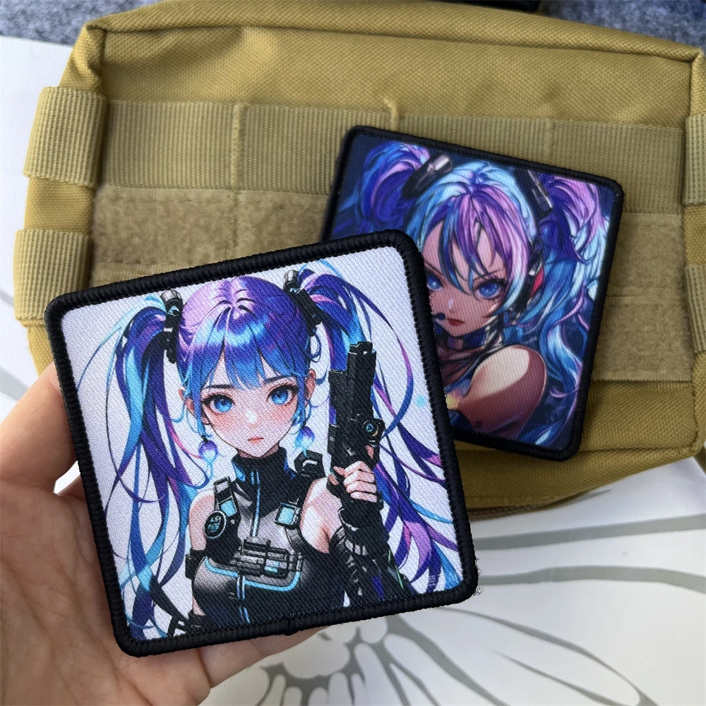 Parches tácticos de moral de leopardo de nieve para ropa, parche de gancho y bucle impreso, pegatina para mochila militar - imagen 2