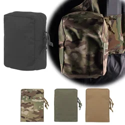 Bolsa de comestibles ligera con cremallera montada en MOLLE, bolsa de almacenamiento de gran capacidad para caza al aire libre