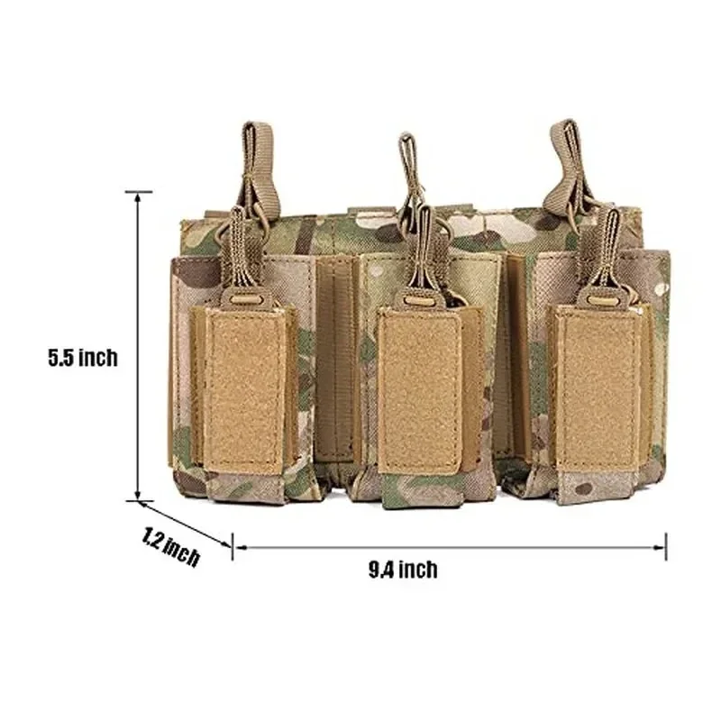 Bolsa táctica Molle individual para cargadores AK M4 M14 M16 AR - imagen 5
