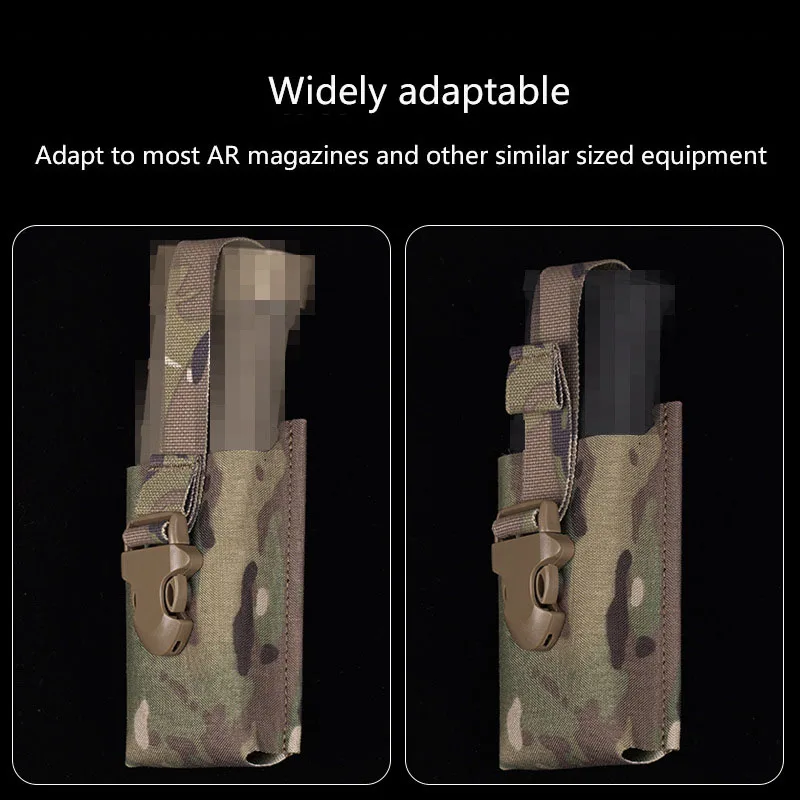Bolsa de un solo cargador de correas, fijación de hebilla, montaje MOLLE, muy adaptable, 5,56 - imagen 4