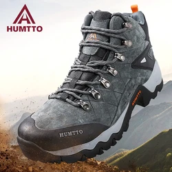 HUMTTO Botas tácticas senderismo trekking cuero impermeable invierno