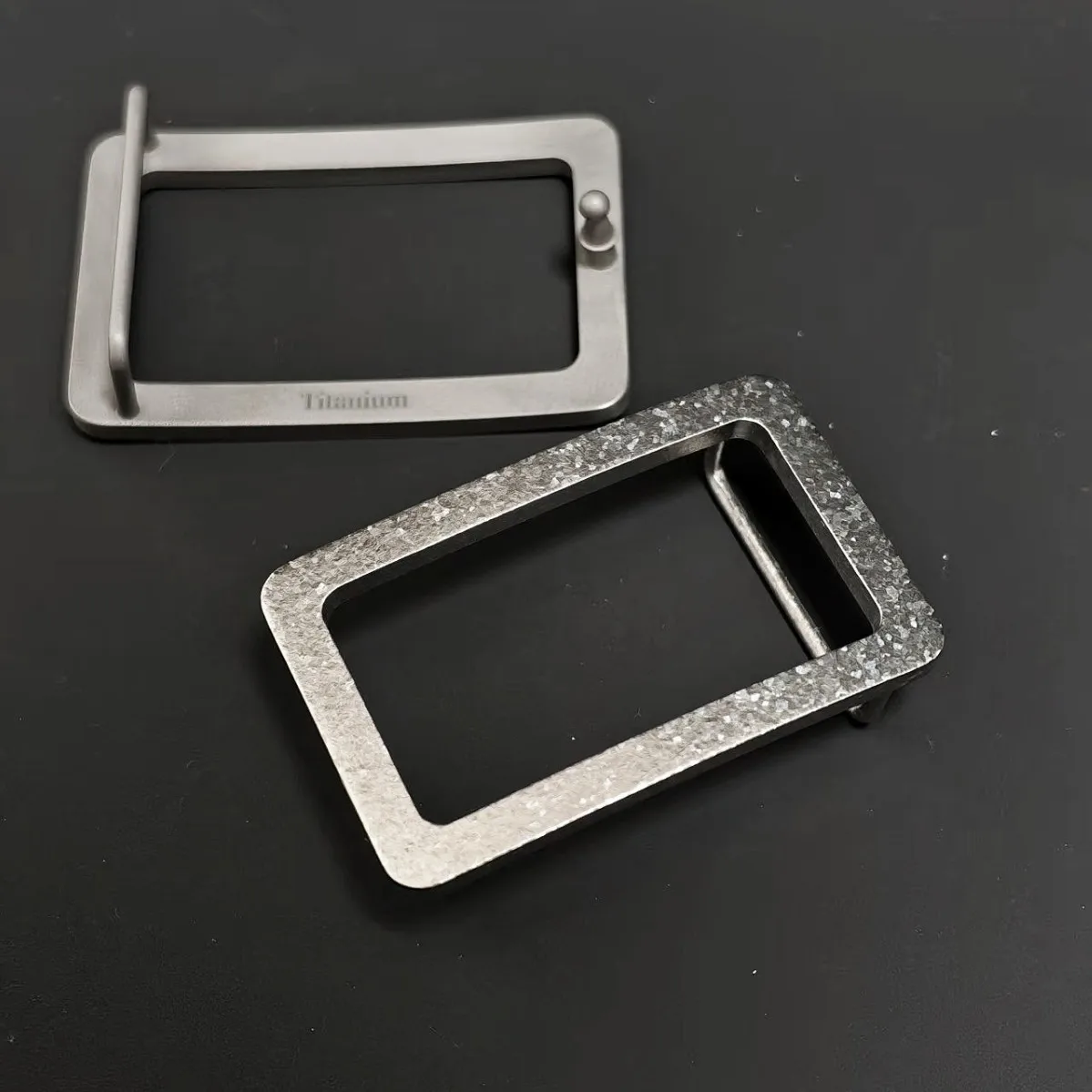 Hebilla táctica de titanio antideslizante lisa forma O para cinturón - imagen 3