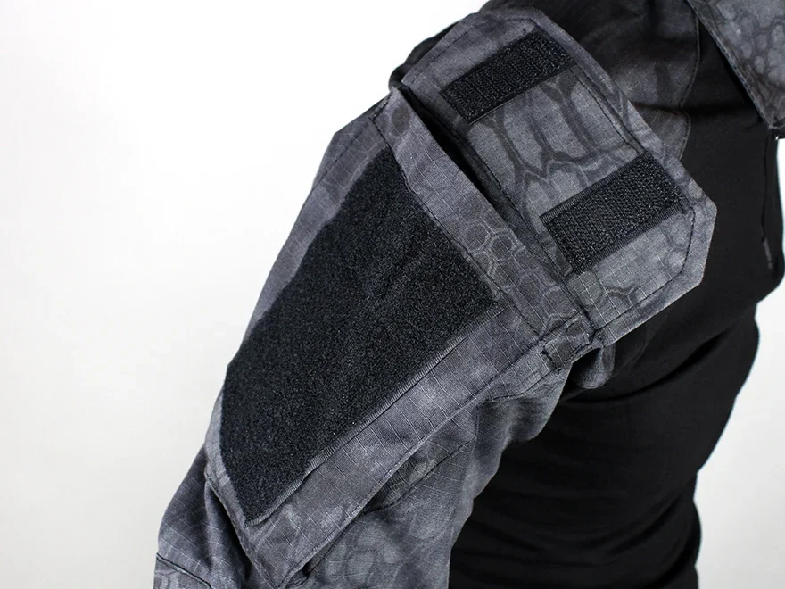 Camisa táctica Gen2 para hombre, ropa de caza Airsoft Paintball, camiseta de manga larga para senderismo, camisetas de combate BDU con coderas y Typhon - imagen 5